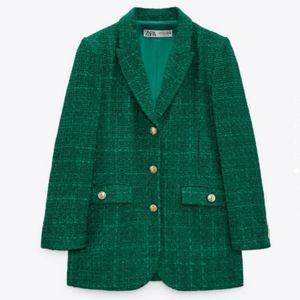 Zara Oversized Textured Blazer